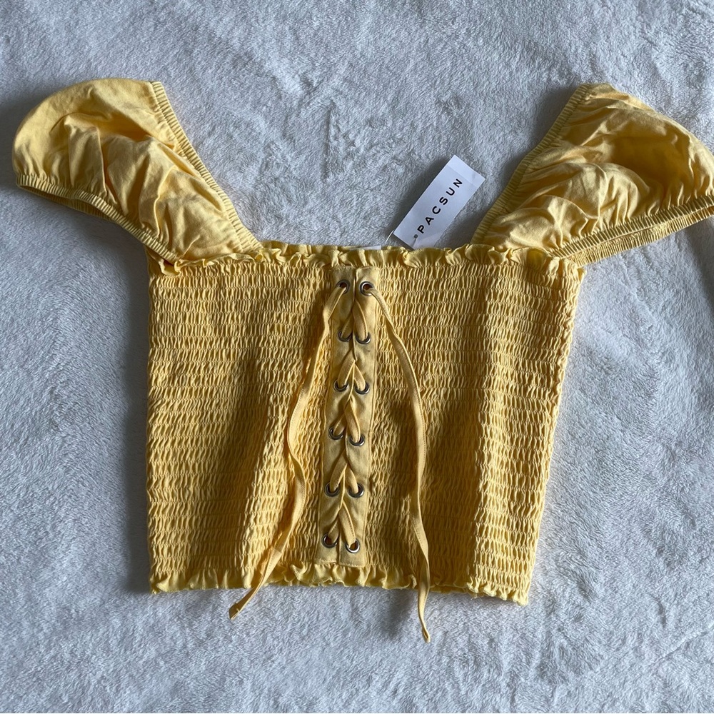 NWT yellow pacsun top